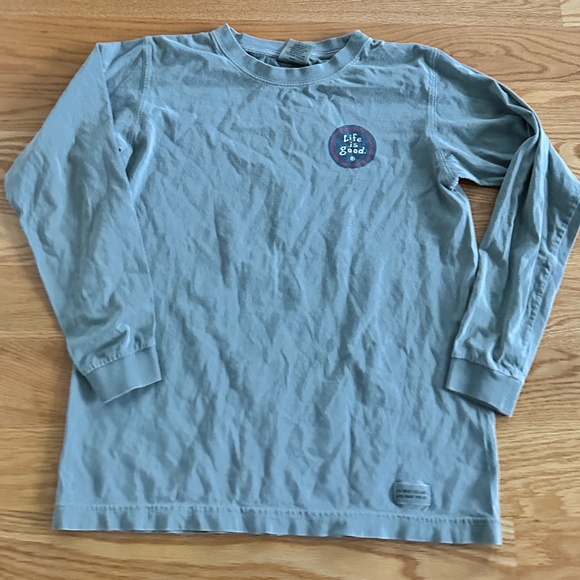 Life Is Good Youth Long-Sleeve Football Tee (L) - Picture 4 of 13